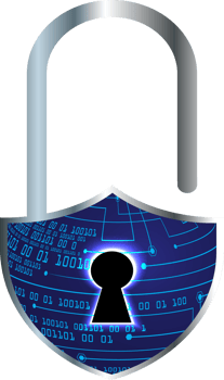 Modern Technology Padlock Cybersecurity Crop-out png