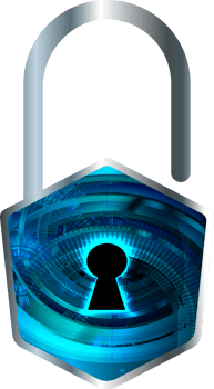 Modern Technology Padlock Cybersecurity Crop-out png