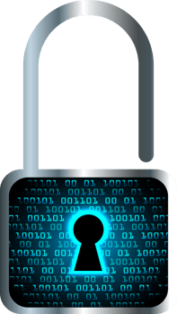 Modern Technology Padlock Cybersecurity Crop-out png