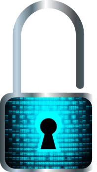 Modern Technology Padlock Cybersecurity Crop-out png