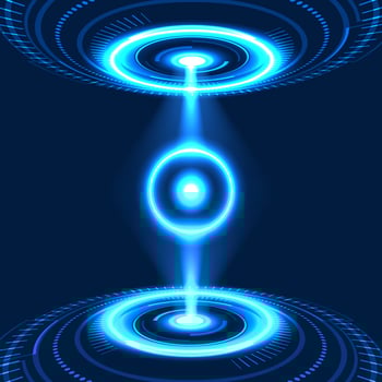 Technology background data connection brings data from the internet network to use. and also forwarded that takes time to combine in a short time. Technology circle with the circle light vector