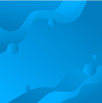 Abstract blue wave vector background in flat design style. Abstract Water Wave design