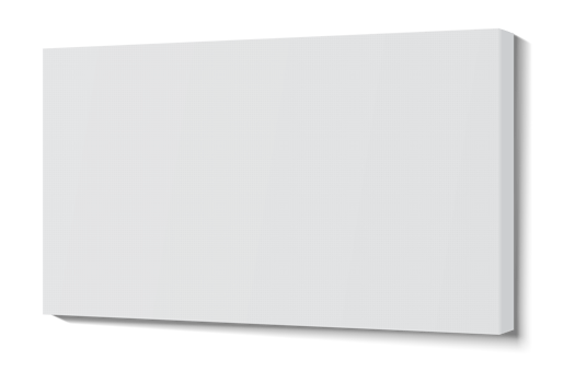 White blank canvas frame. png