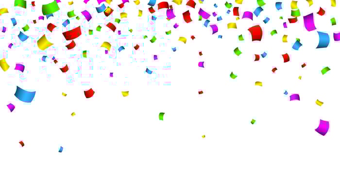 Colorful confetti. Celebration carnival falling shiny glitter confetti. Luxury greeting card. Vector illustration