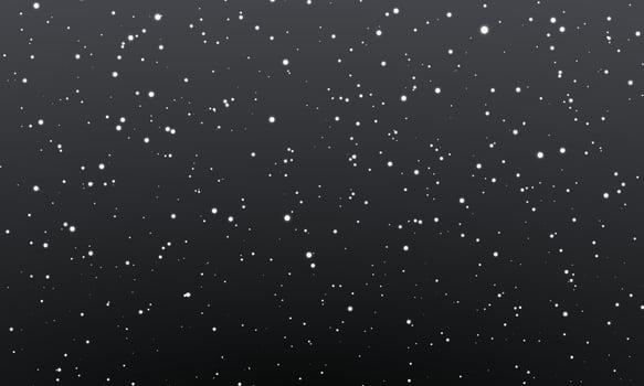 Christmas snow. Falling snowflakes on night background. Snowfall. Vector illustration