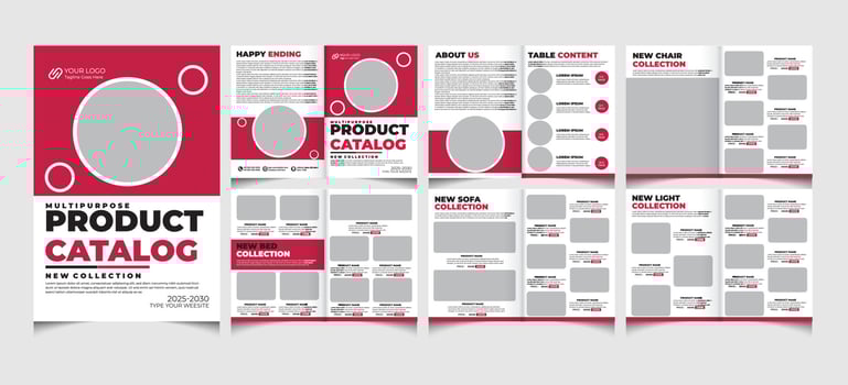 Product catalog and catalogue template.catalogue design. vector