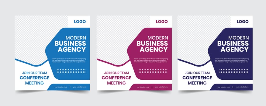 Minimal type business marketing advertising promotional banner template vector