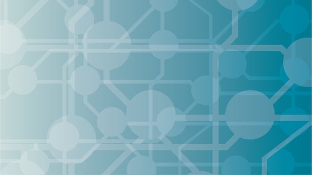 Circuit Board Blue Background, Isolated Background. vector