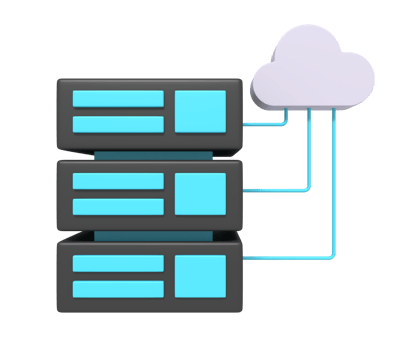 3d icon of Cloud Database png