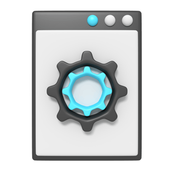 3d icon of Webpage Setting png