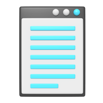 3d icon of Webpage png