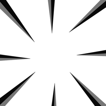 black sunburst lines png
