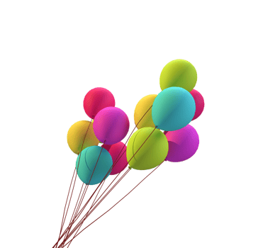 Balloon fly colorful yellow orange pink red green blue rainbow   symbol sign summer season time travel tour tourism trip adventure vacation birthday festival float party decoration freedom.3d render png