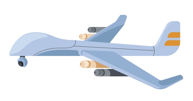 Unmanned aerial vehicles, drone or UAV vector