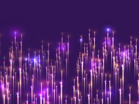 Big Data Visualization Or Digital Shiny Rays Background. vector