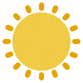 Yellow sunshine illustration png