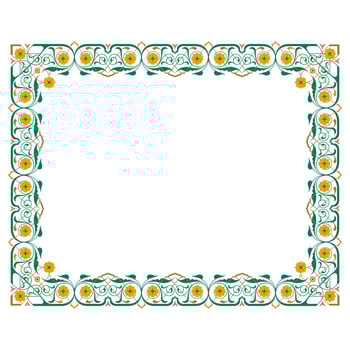 frame ornament in modern vintage style vector