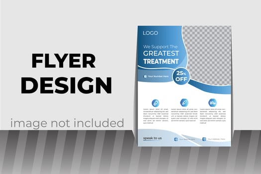medical flyer design vector