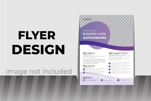 abstract business flyer design for company vector