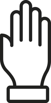 Hand icon vector image.