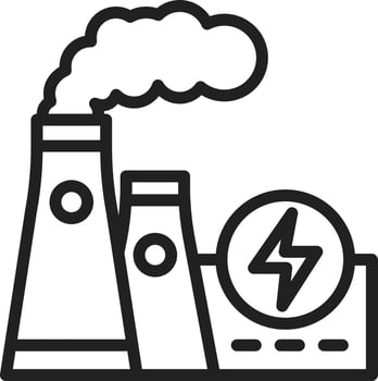 Power Station icon vector image.