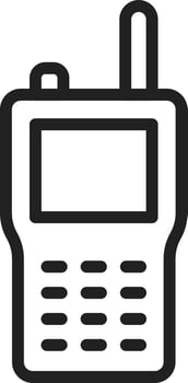 Walkie Talkie icon vector image.