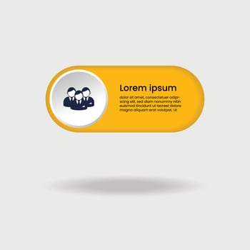 business infographic text box and business plan flat icon vector