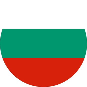 round Bulgarian flag of Bulgaria vector