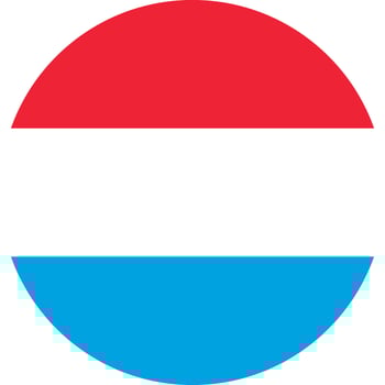 round luxembourgian flag of Luxembourg vector