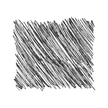 Vector pencil stroke isolated on white background. Pencil strokes in the shape of a square, texture.