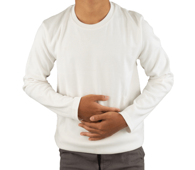 person with stomach pain isolated png