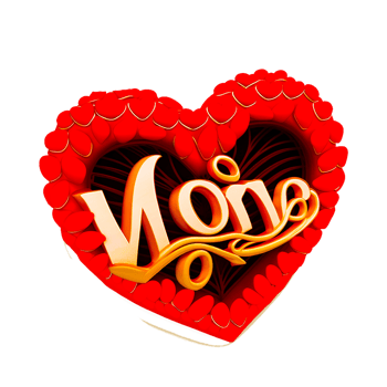 happy mother day love heart png