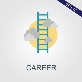 career flat icons eps file vector