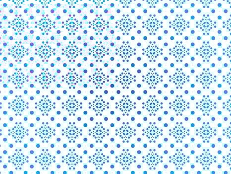 Blue Dots Wallpaper Pattern, Isolated Background. vector