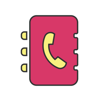 phone contact book icon png