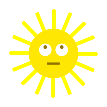 cute sun illustration icon png