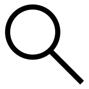 search icon isolated on white vector