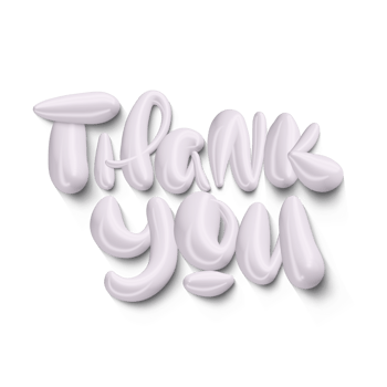 Thank You Hand lettering 3d text for Greeting Card isolated transparent png. Handmade calligraphy for Thanksgiving Day png