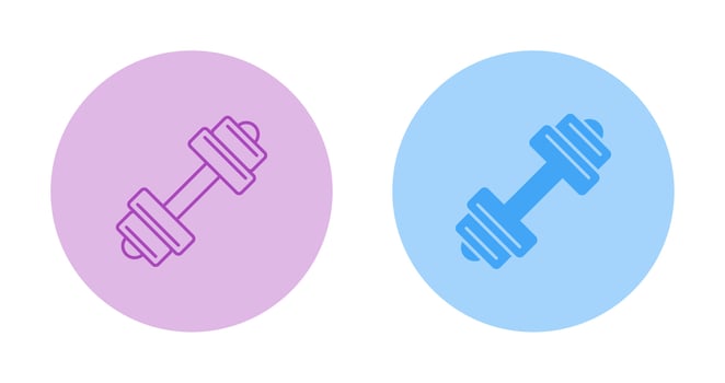 Dumbbell Vector Icon