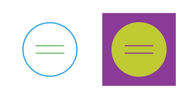 Equal To Vector Icon