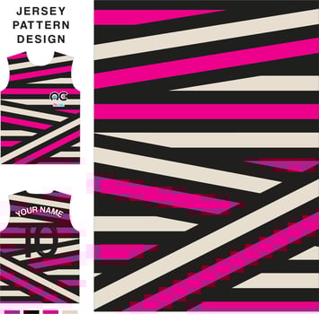 Abstract slash concept vector jersey pattern template for printing or sublimation sports uniforms football volleyball basketball e-sports cycling and fishing Free Vector.