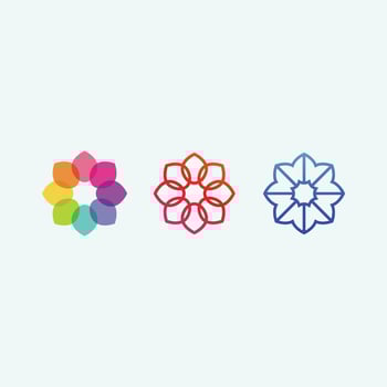 flowers design vector for spa, boutique, beauty salon, cosmetician, shop, yoga class, hotel and resort