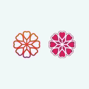 flowers design vector for spa, boutique, beauty salon, cosmetician, shop, yoga class, hotel and resort