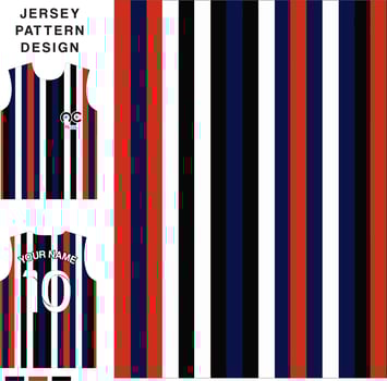 stripe line vertical concept vector jersey pattern template for printing or sublimation sports uniforms football volleyball basketball e-sports cycling and fishing Free Vector.