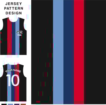 stripe line vertical concept vector jersey pattern template for printing or sublimation sports uniforms football volleyball basketball e-sports cycling and fishing Free Vector.