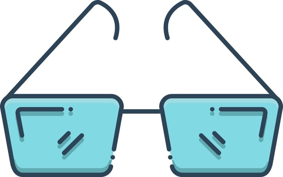 color icon for opticianry vector