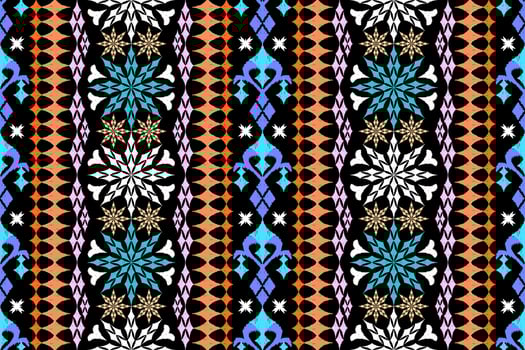 Ethnic Figure aztec embroidery style. Geometric ikat oriental traditional art pattern.Design for ethnic background,wallpaper,fashion,clothing,wrapping,fabric,element,sarong,graphic,vector illustration vector