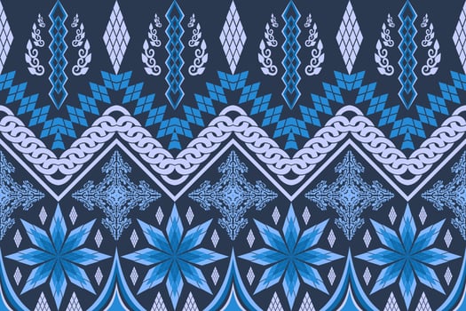Ethnic Figure aztec embroidery style. Geometric ikat oriental traditional art pattern.Design for ethnic background,wallpaper,fashion,clothing,wrapping,fabric,element,sarong,graphic,vector illustration vector