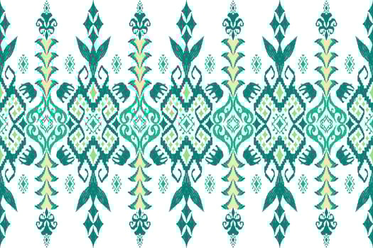 Ethnic Figure aztec embroidery style. Geometric ikat oriental traditional art pattern.Design for ethnic background,wallpaper,fashion,clothing,wrapping,fabric,element,sarong,graphic,vector illustration vector