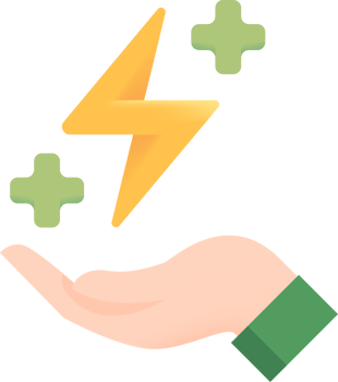 Green Energy power Saving flat icon png